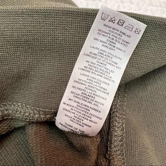 asos Army Green Jersey Full Zip Women's Aviator Jacket Size XS - Picture 11 of 13